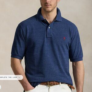 Polo Ralph Lauren Classic Fit Mesh Polo Shirt Royal Blue XXL